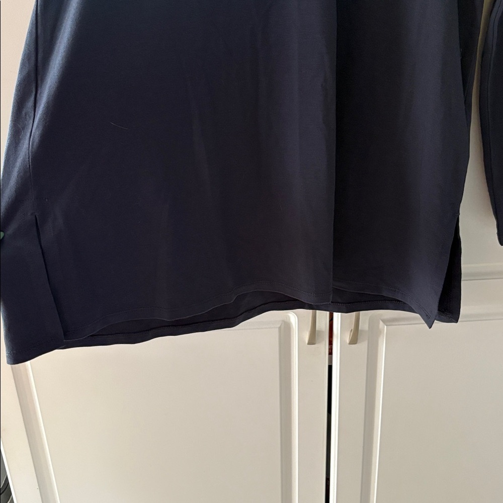 Eileen Fisher Navy Long Sleeve Top - Picture 4 of 5